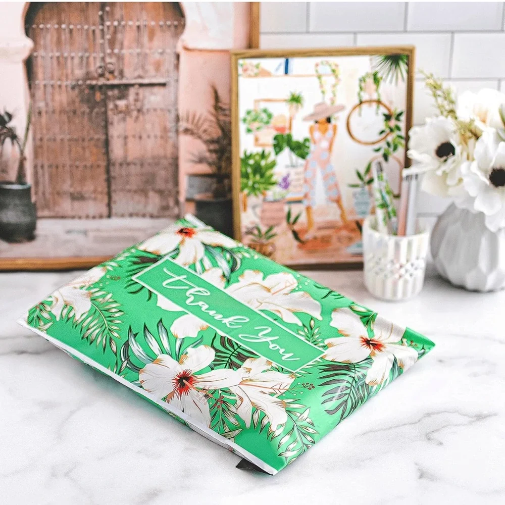 25 10X13 Poly Mailers Flowers Thank You Shipping Envelopes Bags PRICE IS FIRM - Picture 8 of 11